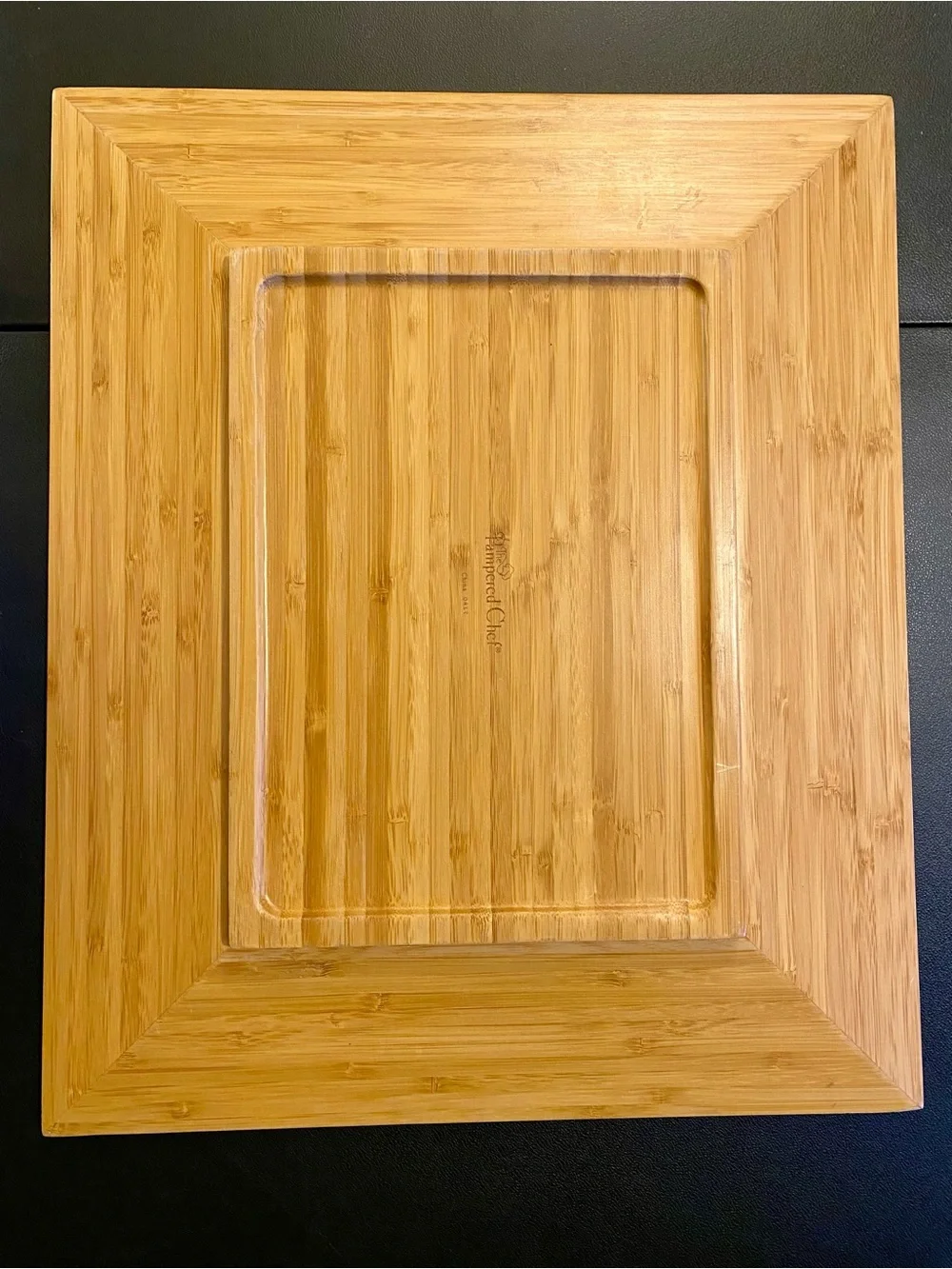 Pampered Chef Large Bamboo Serving Platter - retired